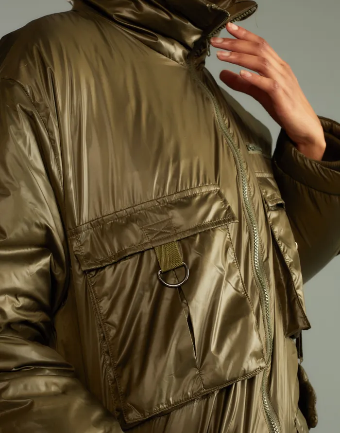 Cynthia Rowley Cargo Pocket Puffer Coat Women Jackets and Coats Cynthia Rowley Cargo Pocket Puffer Coat Women Jackets and Coats