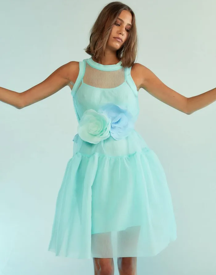 Cynthia Rowley Chloe Organza Dress Women Dresses Cynthia Rowley Chloe Organza Dress Women Dresses