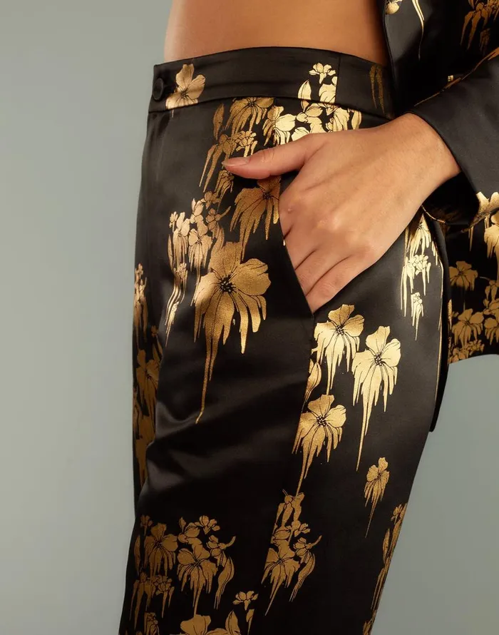 Cynthia Rowley Dripping In Gold Pants Women Bottoms Cynthia Rowley Dripping In Gold Pants Women Bottoms