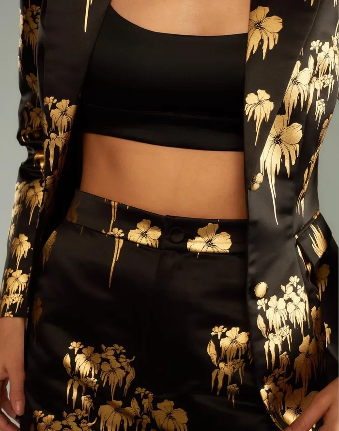 Cynthia Rowley Dripping In Gold Pants Women Bottoms Cynthia Rowley Dripping In Gold Pants Women Bottoms