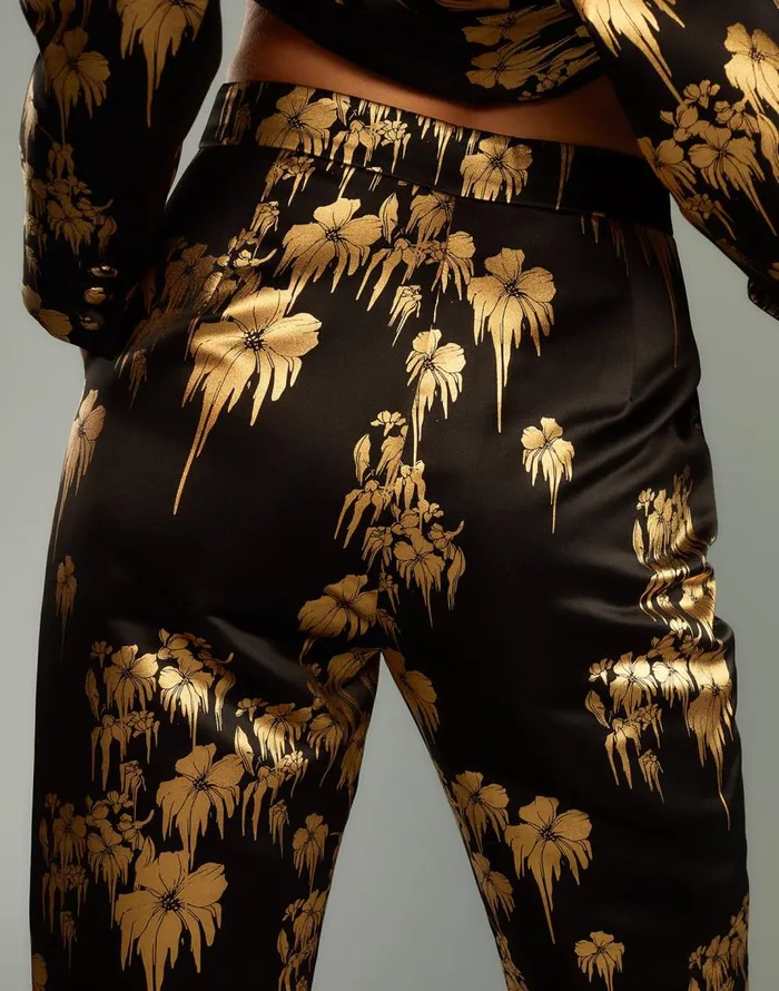 Cynthia Rowley Dripping In Gold Pants Women Bottoms Cynthia Rowley Dripping In Gold Pants Women Bottoms