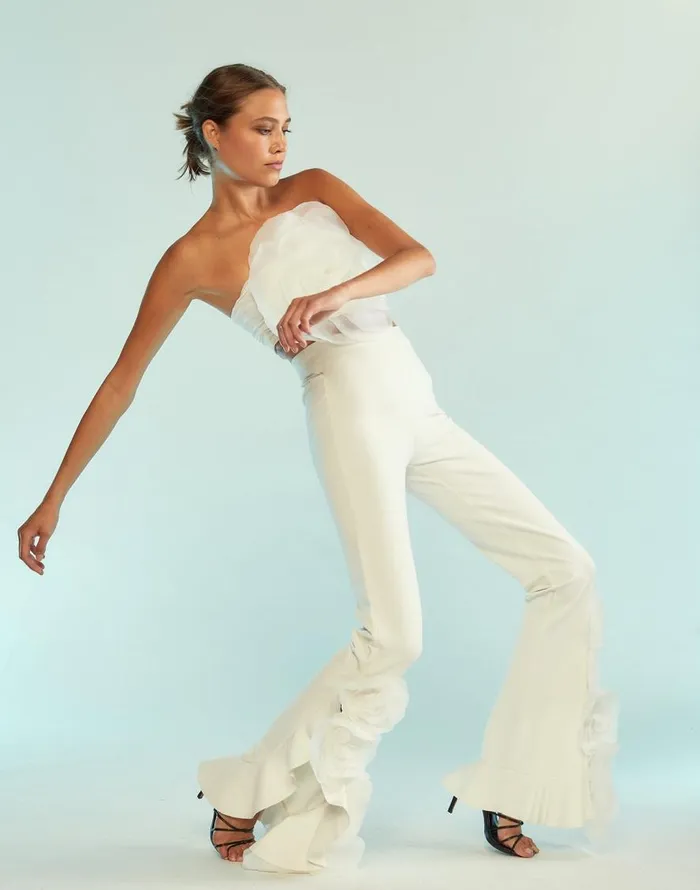Cynthia Rowley Flora Flare Pants Women Bottoms Cynthia Rowley Flora Flare Pants Women Bottoms
