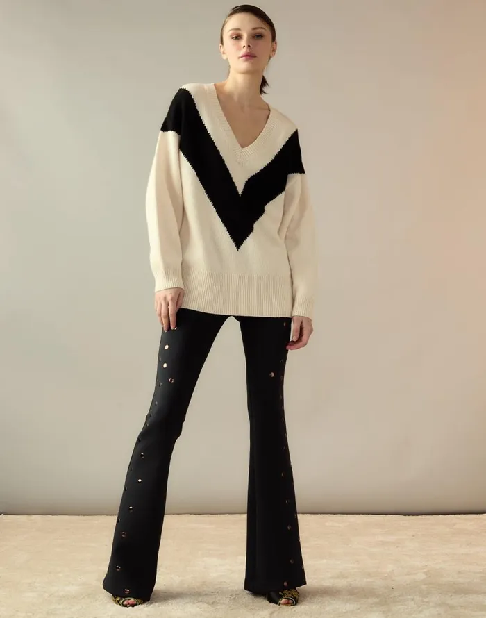 Cynthia Rowley Studded Bonded Pants Women Bottoms Cynthia Rowley Studded Bonded Pants Women Bottoms