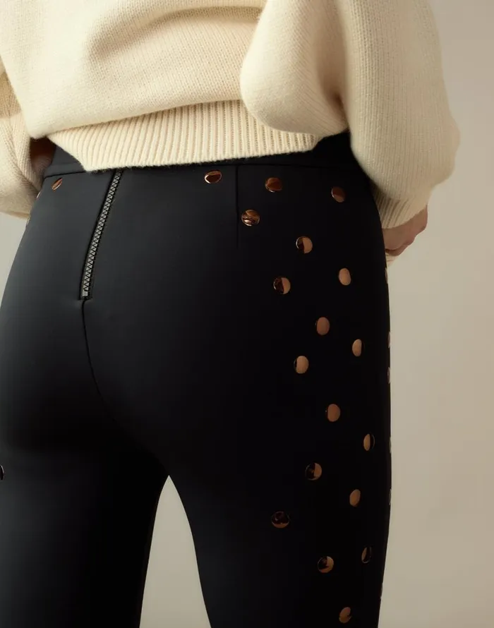 Cynthia Rowley Studded Bonded Pants Women Bottoms Cynthia Rowley Studded Bonded Pants Women Bottoms