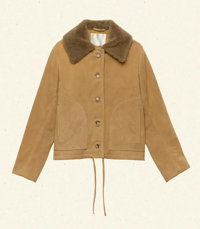 DEN Coats and Jackets Women Turner Suede Jacket Stag DEN Coats and Jackets Women Turner Suede Jacket Stag