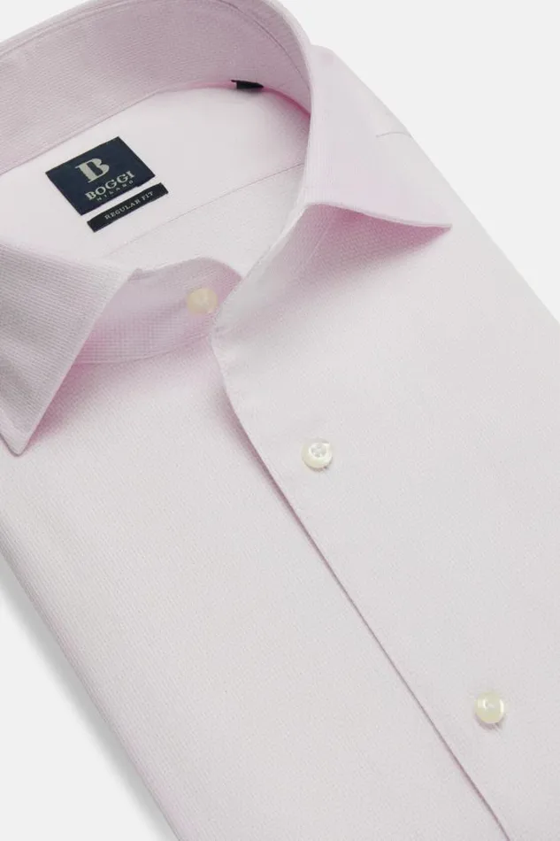 Dress Shirts Men Boggi Milano Regular Fit Pink Cotton Dobby Shirt Pink Dress Shirts Men Boggi Milano Regular Fit Pink Cotton Dobby Shirt Pink