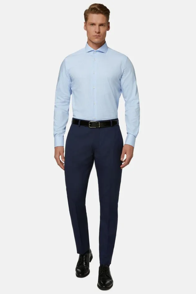 Dress Shirts Men Boggi Milano Regular Fit Sky Blue Checked Cotton Shirt Light Blu Dress Shirts Men Boggi Milano Regular Fit Sky Blue Checked Cotton Shirt Light Blu