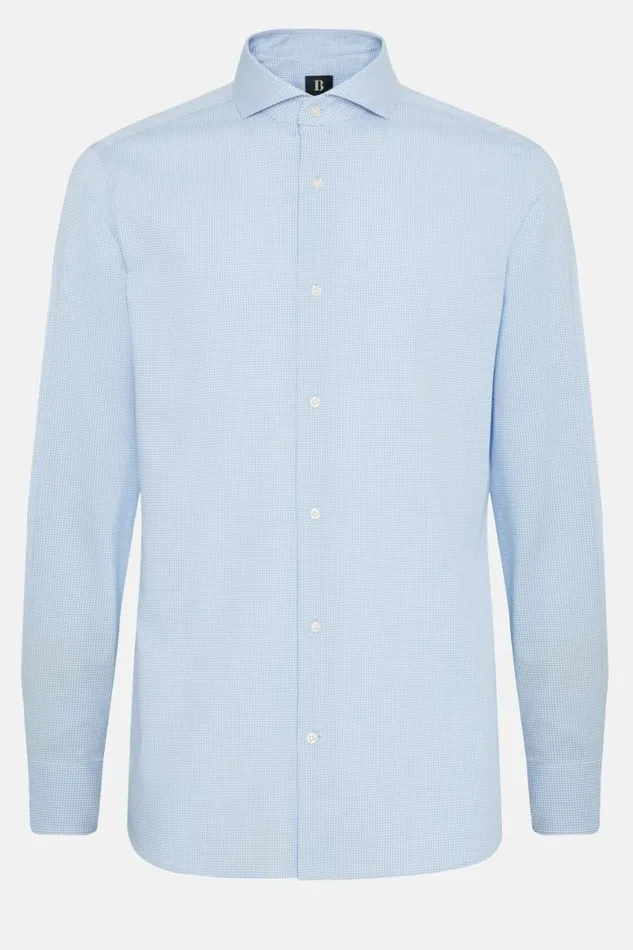 Dress Shirts Men Boggi Milano Regular Fit Sky Blue Checked Cotton Shirt Light Blu Dress Shirts Men Boggi Milano Regular Fit Sky Blue Checked Cotton Shirt Light Blu