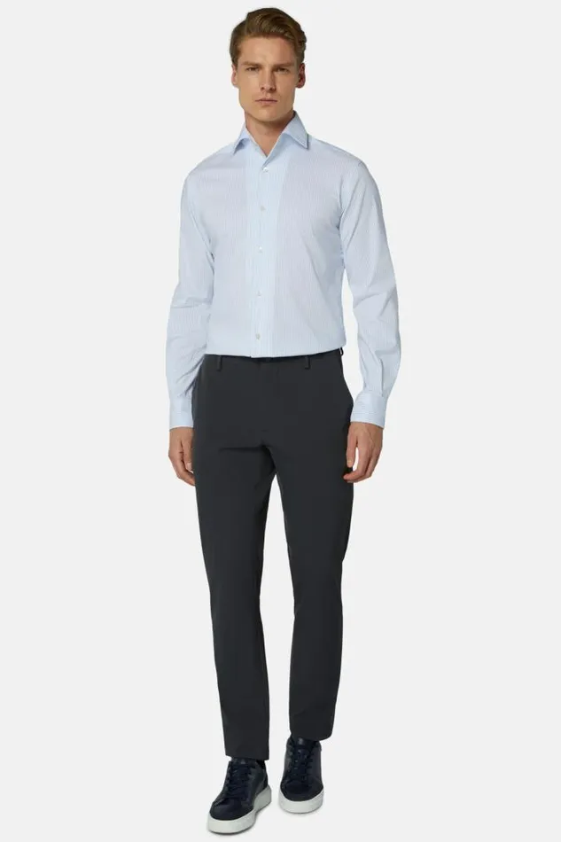 Dress Shirts Men Boggi Milano Regular Fit Sky Blue Cotton And COOLMAX Shirt Light Blu Dress Shirts Men Boggi Milano Regular Fit Sky Blue Cotton And COOLMAX Shirt Light Blu