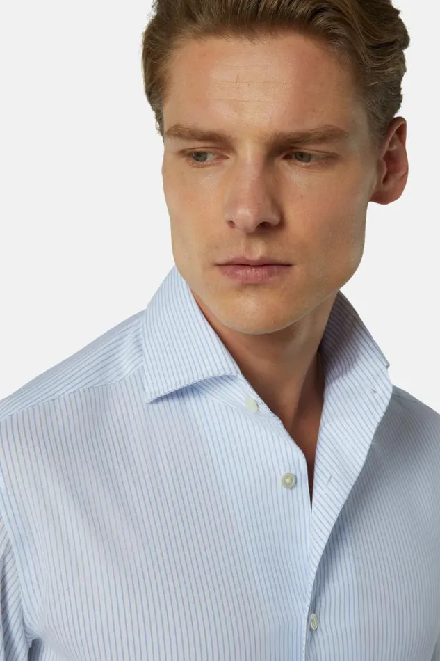 Dress Shirts Men Boggi Milano Regular Fit Sky Blue Cotton And COOLMAX Shirt Light Blu Dress Shirts Men Boggi Milano Regular Fit Sky Blue Cotton And COOLMAX Shirt Light Blu