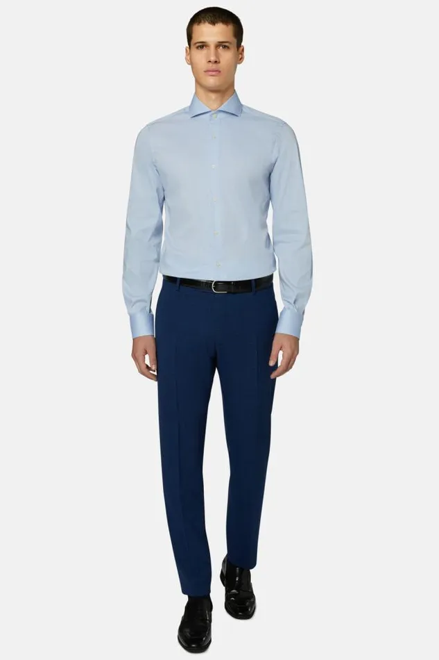 Dress Shirts Men Boggi Milano Slim Fit Sky Blue Stretch Cotton And Nylon Shirt Light Blu Dress Shirts Men Boggi Milano Slim Fit Sky Blue Stretch Cotton And Nylon Shirt Light Blu