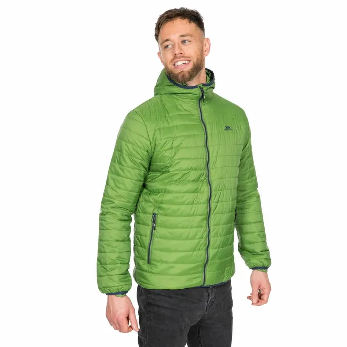 Dunbar Hooded Lightweight Jacket Fern Men Trespass Padded Jackets