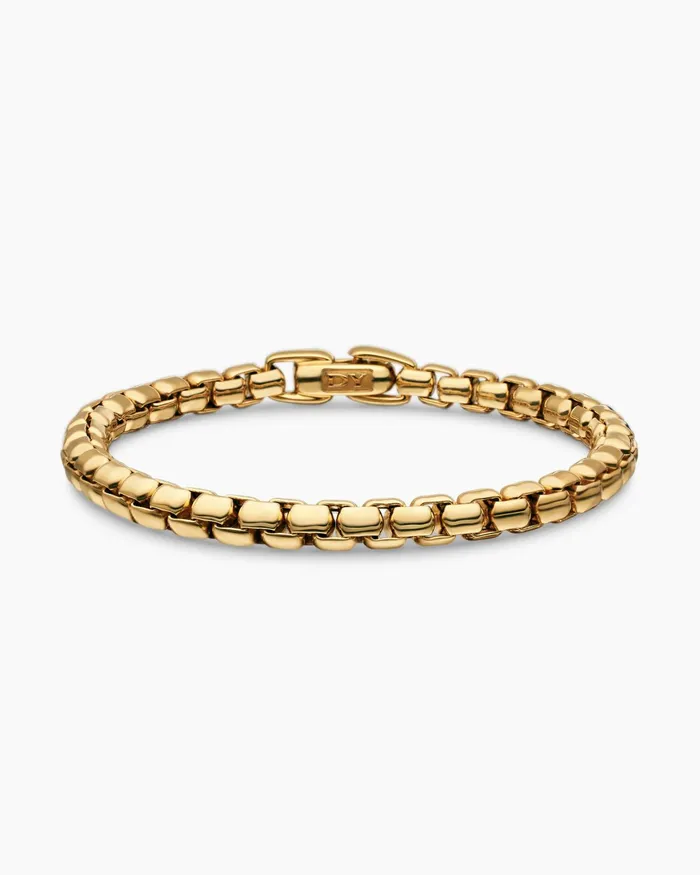 DY Bel Aire Box Chain Bracelet In 18K Yellow Gold 52mm Women David Yurman Chain DY Bel Aire Box Chain Bracelet In 18K Yellow Gold 52mm Women David Yurman Chain