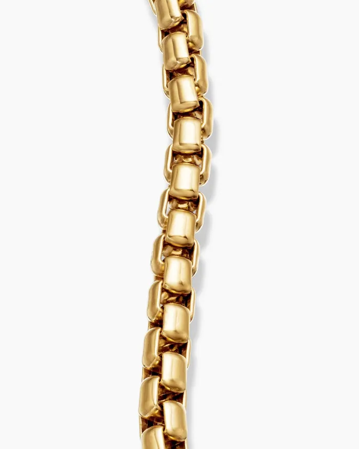 DY Bel Aire Box Chain Bracelet In 18K Yellow Gold 52mm Women David Yurman Chain DY Bel Aire Box Chain Bracelet In 18K Yellow Gold 52mm Women David Yurman Chain