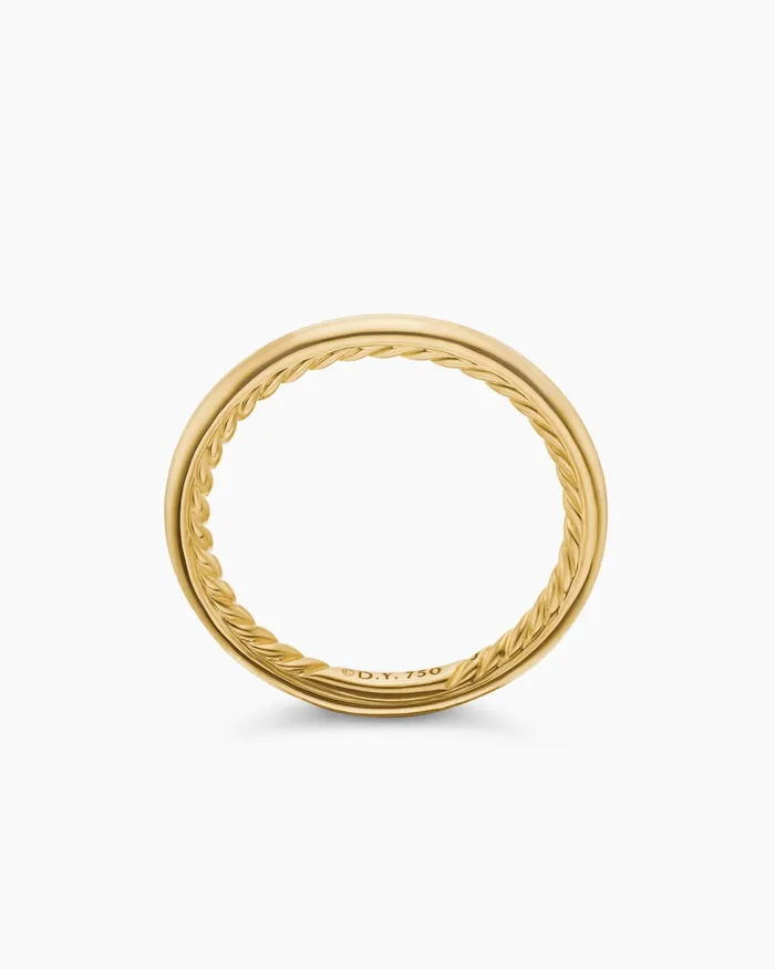 DY Eden Band Ring In 18K Yellow Gold 2mm Women David Yurman Band