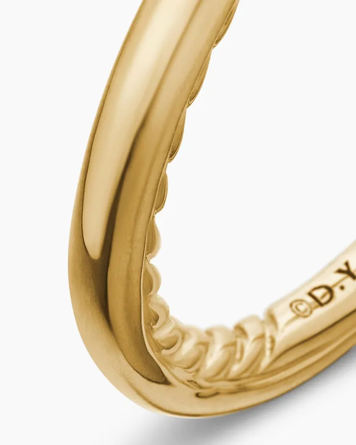 DY Eden Band Ring In 18K Yellow Gold 2mm Women David Yurman Band