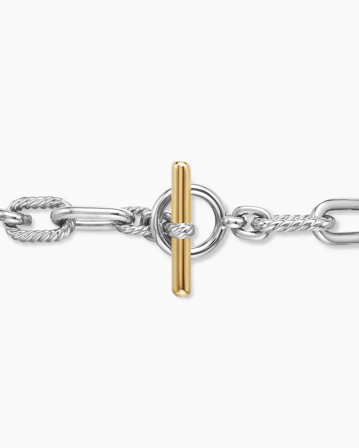 DY Madison Toggle Chain Bracelet In Sterling Silver With 18K Yellow Gold 11mm Women David Yurman Chain DY Madison Toggle Chain Bracelet In Sterling Silver With 18K Yellow Gold 11mm Women David Yurman Chain