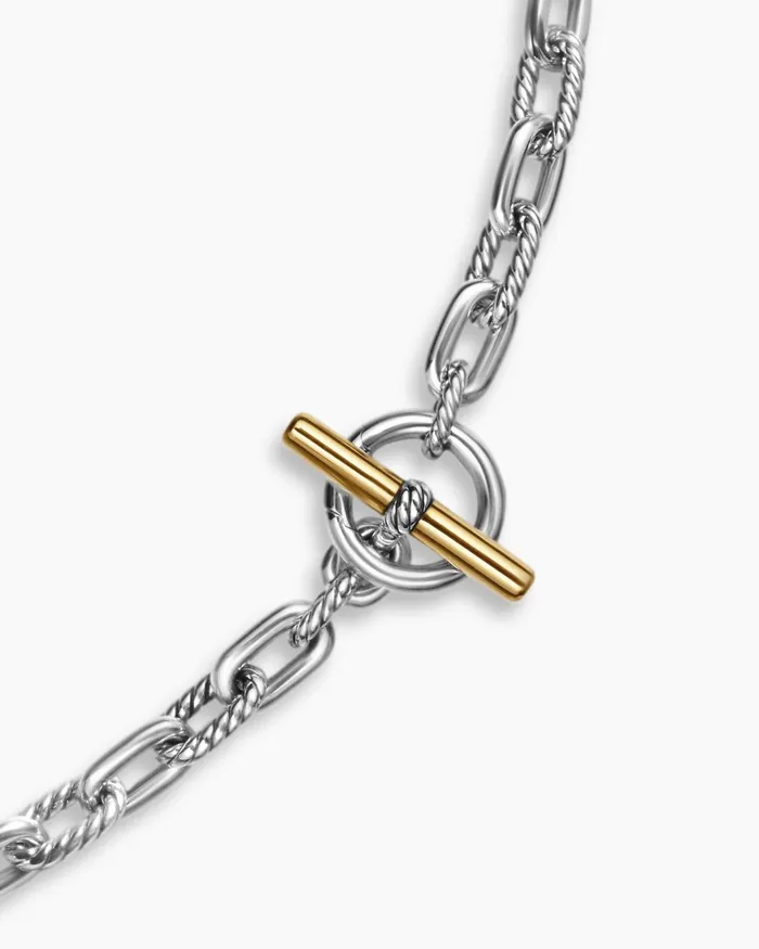 DY Madison Toggle Chain Necklace In Sterling Silver And 18K Yellow Gold 55mm Women David Yurman Chain