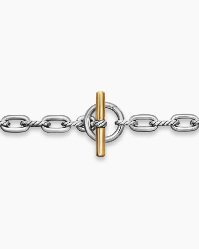 DY Madison Toggle Chain Necklace In Sterling Silver And 18K Yellow Gold 55mm Women David Yurman Chain