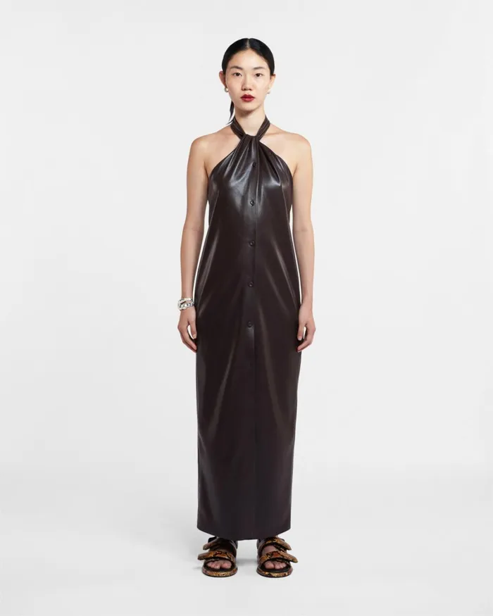 Elima Coffee Ground Women Nanushka Dresses