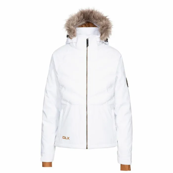 Elisabeth DLX Ski Jacket With RECCO White Women Trespass Ski Jackets