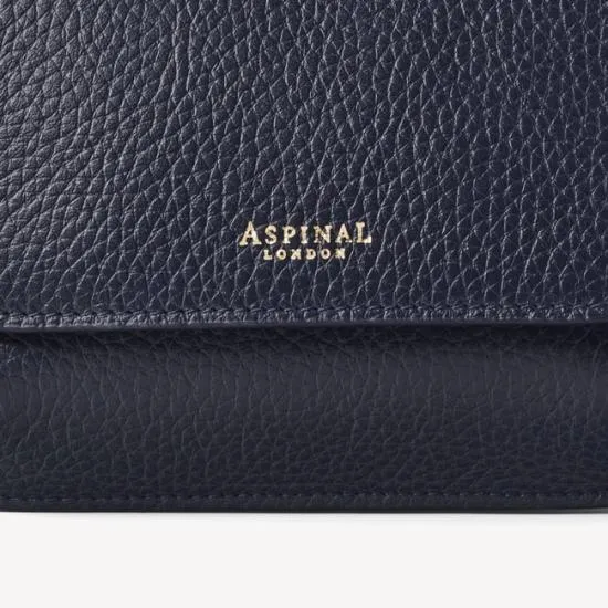 Ella Bag Navy Pebble Women Aspinal Of London Shoulder