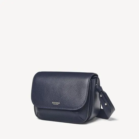 Ella Bag Navy Pebble Women Aspinal Of London Shoulder