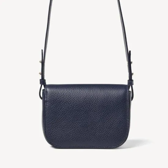 Ella Bag Navy Pebble Women Aspinal Of London Shoulder