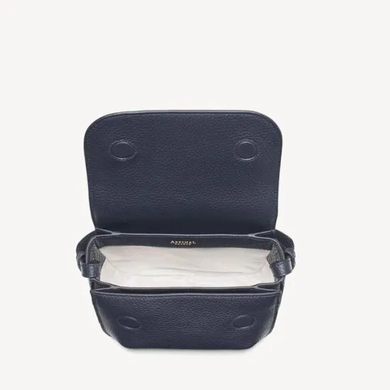 Ella Bag Navy Pebble Women Aspinal Of London Shoulder