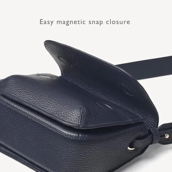 Ella Bag Navy Pebble Women Aspinal Of London Shoulder