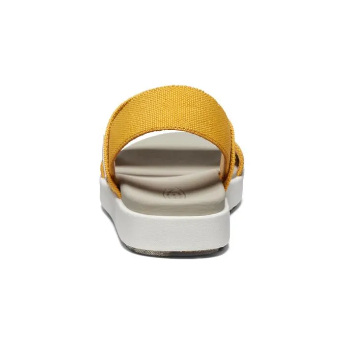 Elle Backstrap Golden YellowStar White Sandal Women KEEN Casual Elle Backstrap Golden YellowStar White Sandal Women KEEN Casual