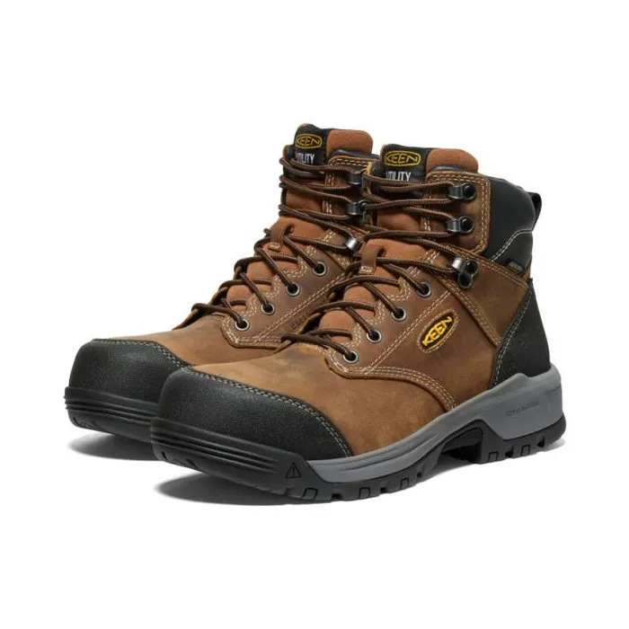 Evanston Boot 6quot Waterproof BisonBlack Leather Work Boot Men KEEN Work Boots and Shoes Evanston Boot 6quot Waterproof BisonBlack Leather Work Boot Men KEEN Work Boots and Shoes