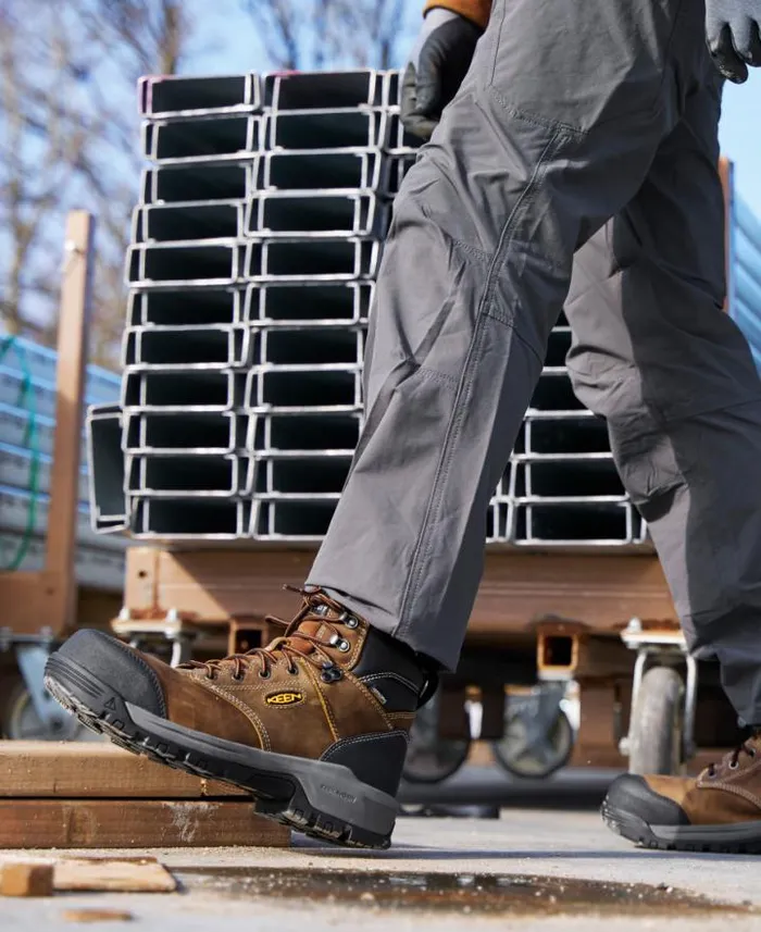 Evanston Boot 6quot Waterproof BisonBlack Leather Work Boot Men KEEN Work Boots and Shoes Evanston Boot 6quot Waterproof BisonBlack Leather Work Boot Men KEEN Work Boots and Shoes