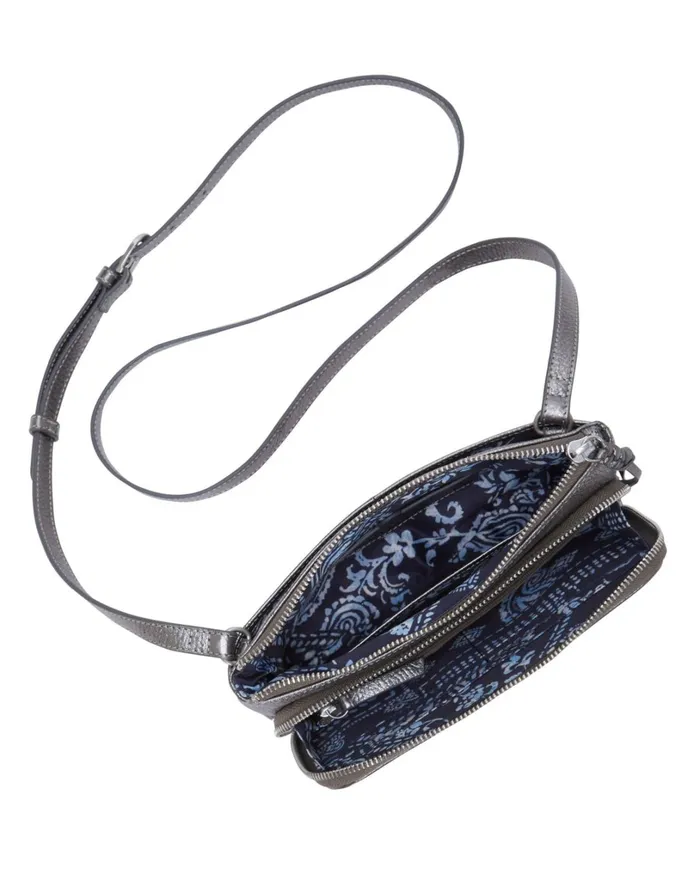Ezra Crossbody Dark Grey Women Lucky Brand Handbags