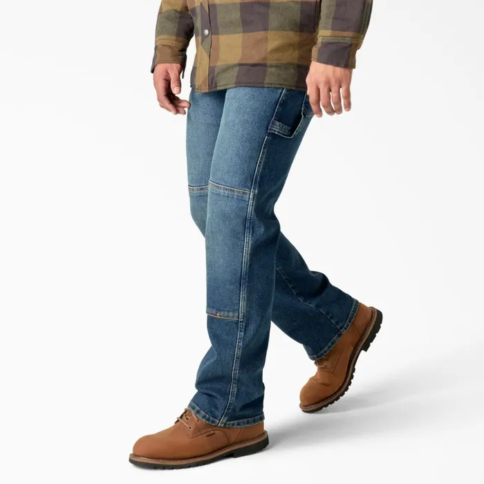 FLEX Relaxed Fit Double Knee Jeans Tined Denim Wash Tined Denim Wash twi Men Dickies Jeans FLEX Relaxed Fit Double Knee Jeans Tined Denim Wash Tined Denim Wash twi Men Dickies Jeans