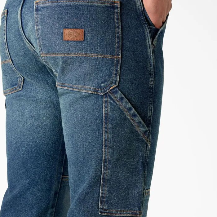 FLEX Relaxed Fit Double Knee Jeans Tined Denim Wash Tined Denim Wash twi Men Dickies Jeans FLEX Relaxed Fit Double Knee Jeans Tined Denim Wash Tined Denim Wash twi Men Dickies Jeans