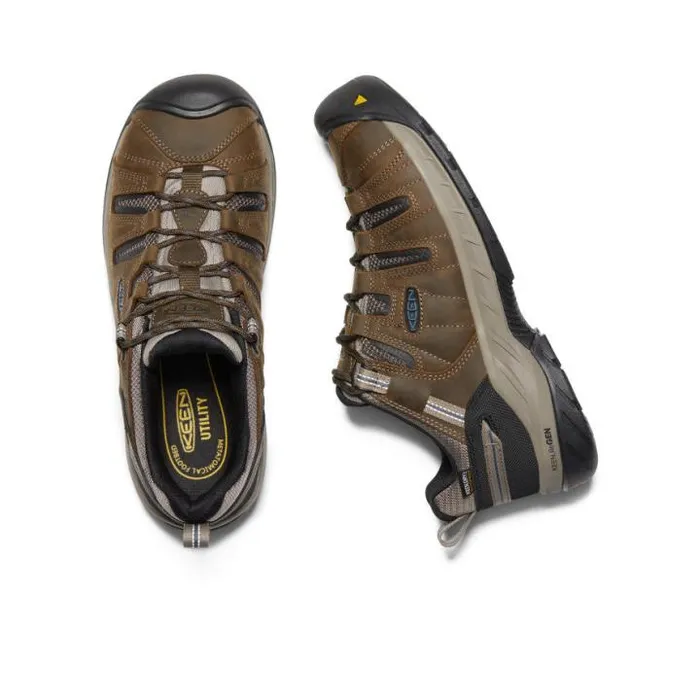 Flint II Waterproof Steel Toe Cascade BrownOrion Blue Men KEEN Work Boots and Shoes Flint II Waterproof Steel Toe Cascade BrownOrion Blue Men KEEN Work Boots and Shoes