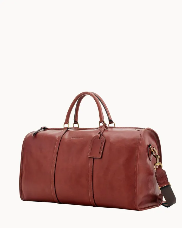Florentine Gym Bag Chestnut Women Dooney and Bourke Travel Florentine Gym Bag Chestnut Women Dooney and Bourke Travel