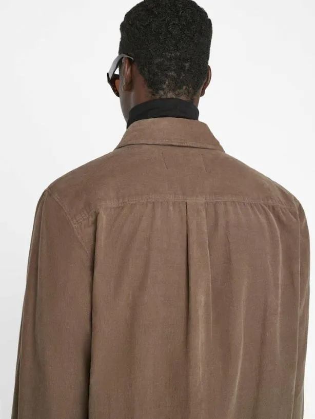 Frame Double Pocket Micro Corduroy Shirt In Mocha Mocha Men Shirts Frame Double Pocket Micro Corduroy Shirt In Mocha Mocha Men Shirts