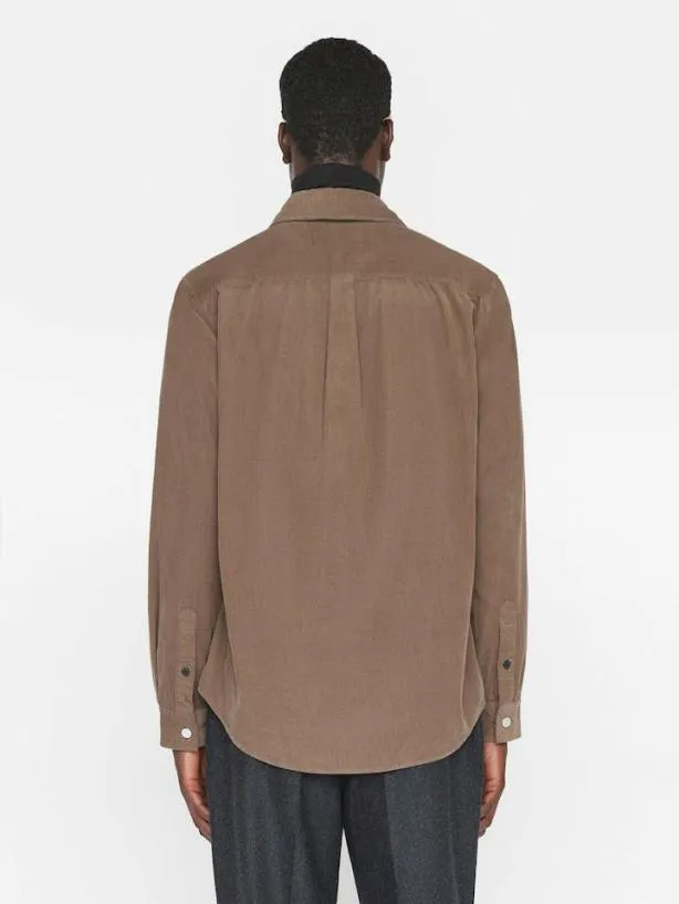 Frame Double Pocket Micro Corduroy Shirt In Mocha Mocha Men Shirts Frame Double Pocket Micro Corduroy Shirt In Mocha Mocha Men Shirts