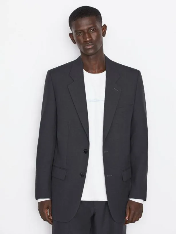 Frame Italian Wool Blazer In Shadow Grey Shadow Grey Men Jackets and Coats Frame Italian Wool Blazer In Shadow Grey Shadow Grey Men Jackets and Coats