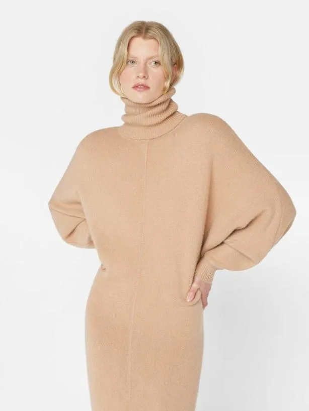 Frame Long Cashmere Dolman Dress In Blush Blush Women Dresses and Jumpsuits