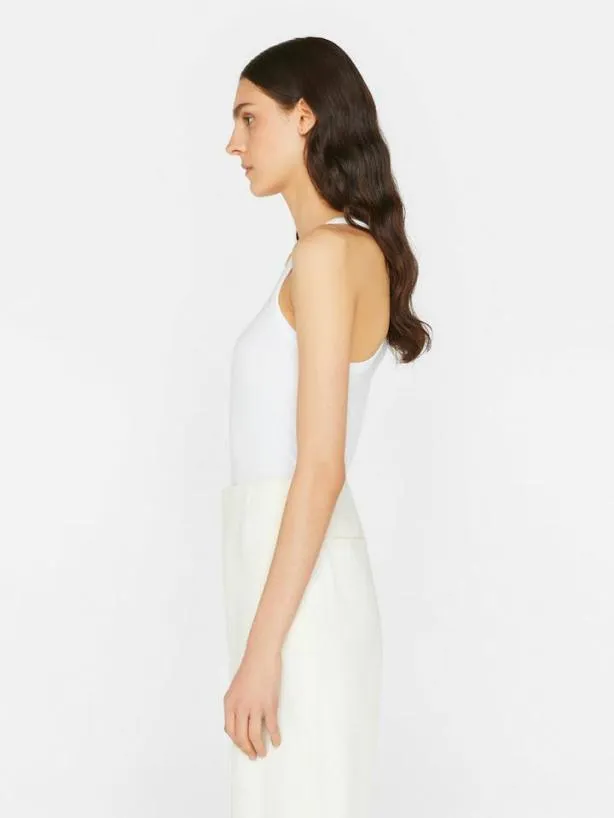 Frame Modal Rib Cami In Blanc Blanc Women Tanks and Tees Frame Modal Rib Cami In Blanc Blanc Women Tanks and Tees