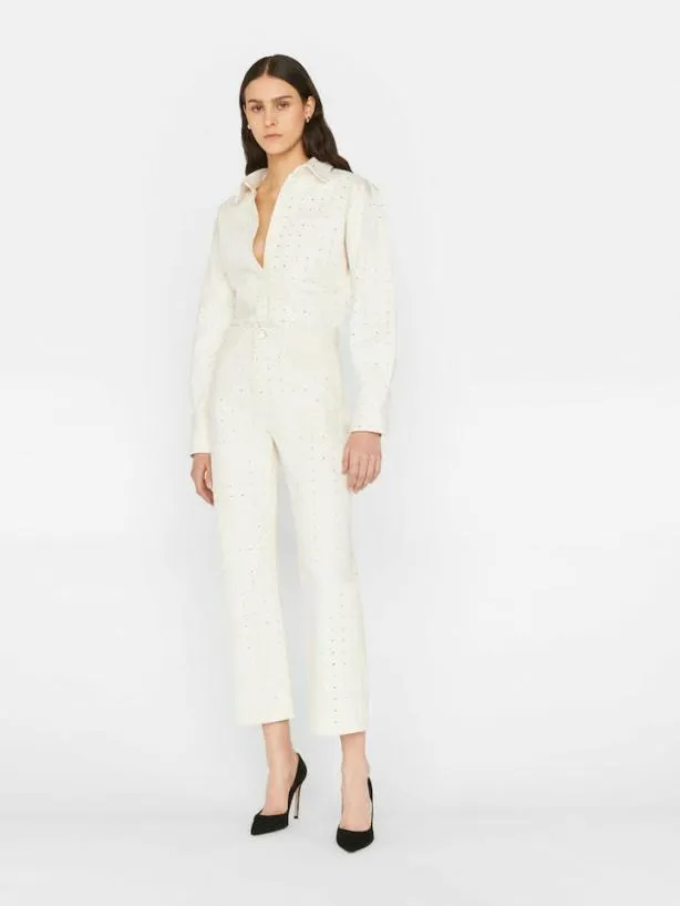 Frame Oversized Rhinestone Shirt In Bone Bone Women Tops and Blouses Frame Oversized Rhinestone Shirt In Bone Bone Women Tops and Blouses