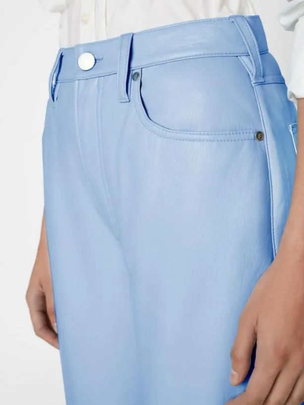 Frame Recycled Leather Le High 039N039 Tight Straight In Oxford Blue Oxford Blue Women Pants Frame Recycled Leather Le High 039N039 Tight Straight In Oxford Blue Oxford Blue Women Pants