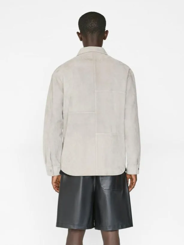 Frame Suede Shirt In Smoke Grey Smoke Grey Men Shirts Frame Suede Shirt In Smoke Grey Smoke Grey Men Shirts