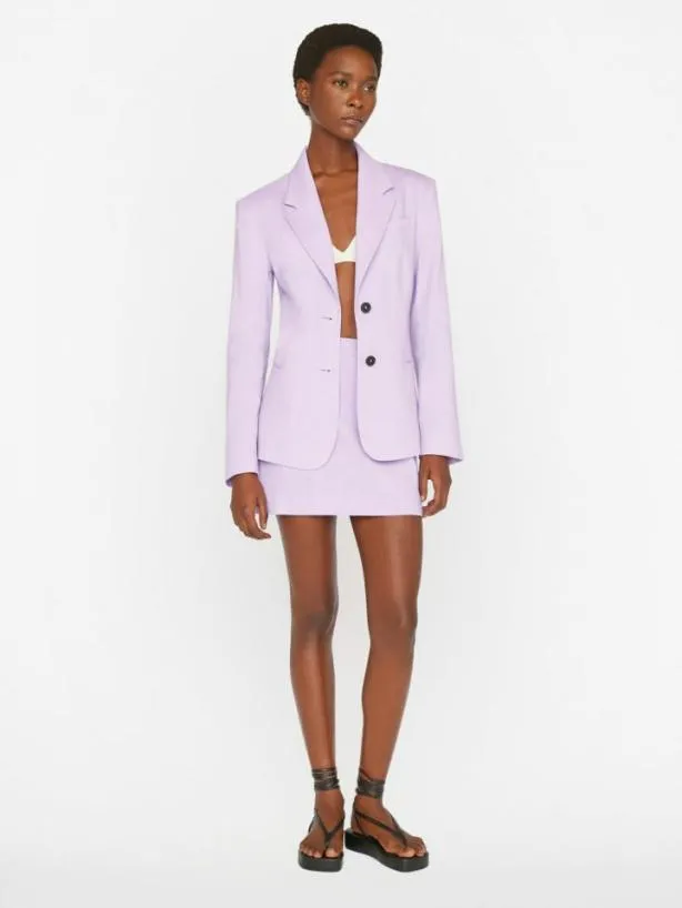 Frame The Femme Blazer In Lilac Lilac Women Jackets and Coats Frame The Femme Blazer In Lilac Lilac Women Jackets and Coats
