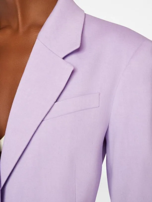 Frame The Femme Blazer In Lilac Lilac Women Jackets and Coats Frame The Femme Blazer In Lilac Lilac Women Jackets and Coats