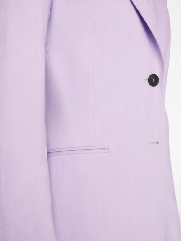 Frame The Femme Blazer In Lilac Lilac Women Jackets and Coats Frame The Femme Blazer In Lilac Lilac Women Jackets and Coats