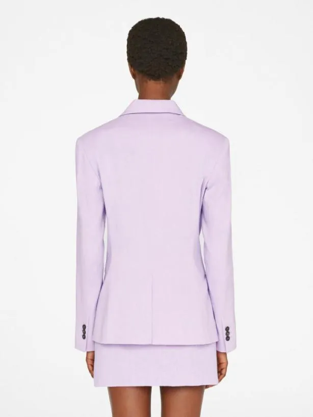 Frame The Femme Blazer In Lilac Lilac Women Jackets and Coats Frame The Femme Blazer In Lilac Lilac Women Jackets and Coats